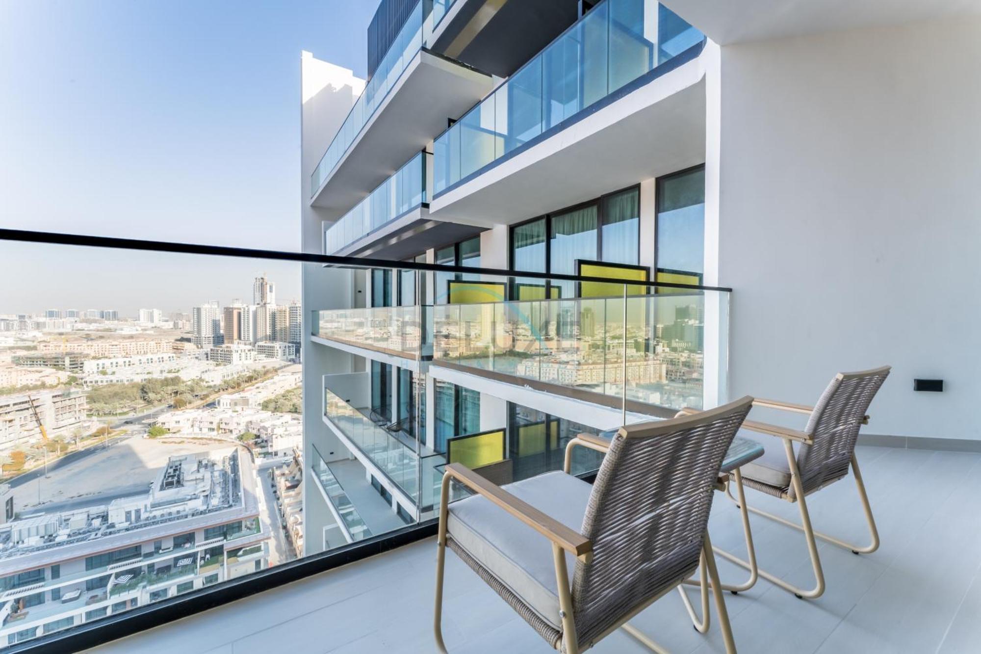 Appartement Skyline And Community Views 1br With Private Balcony Near Community Park, Binghatti Amber, Jumeirah Village Circle By Deluxe Homes *
